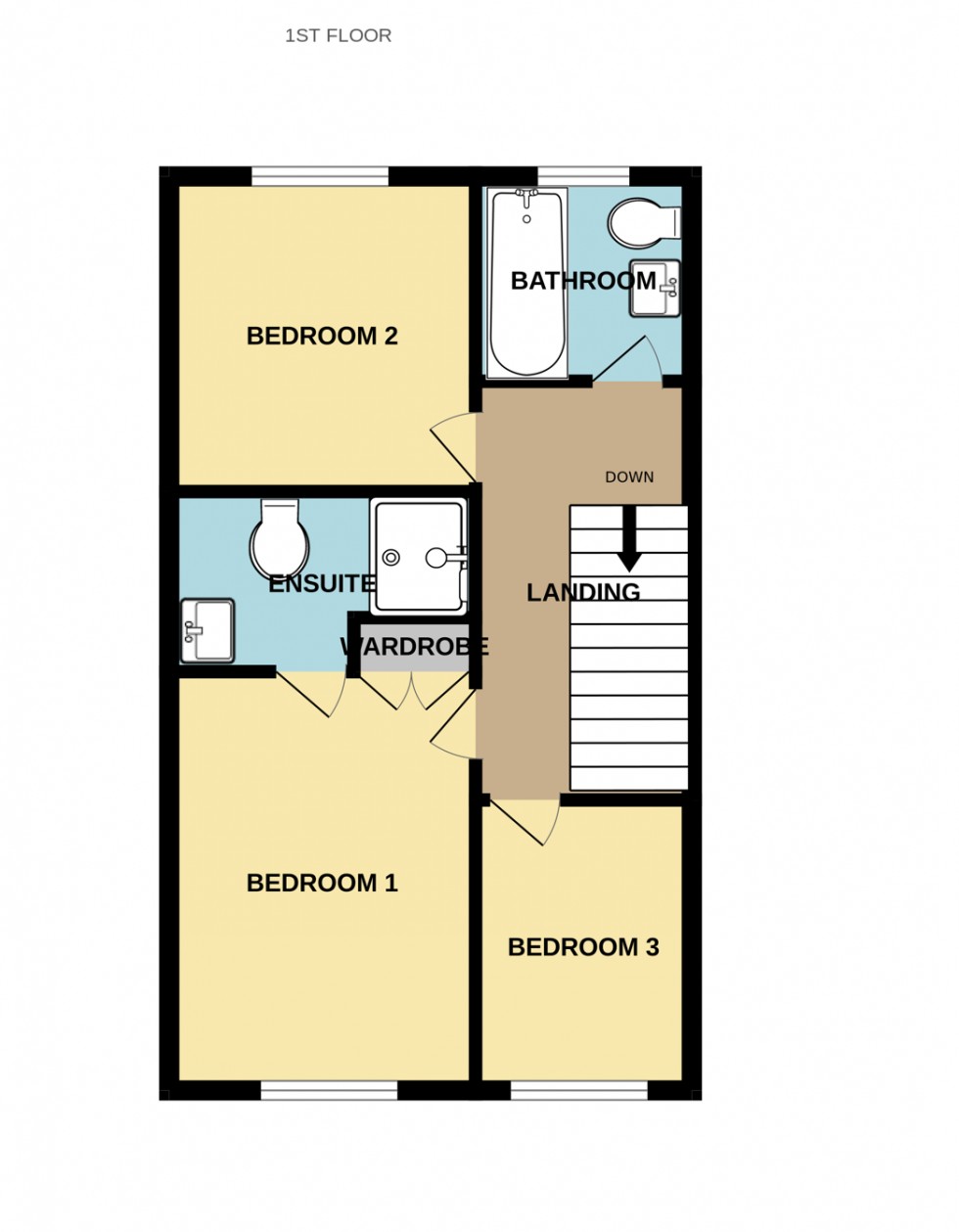 Floorplan for Bramley Drive, Hartley Wintney