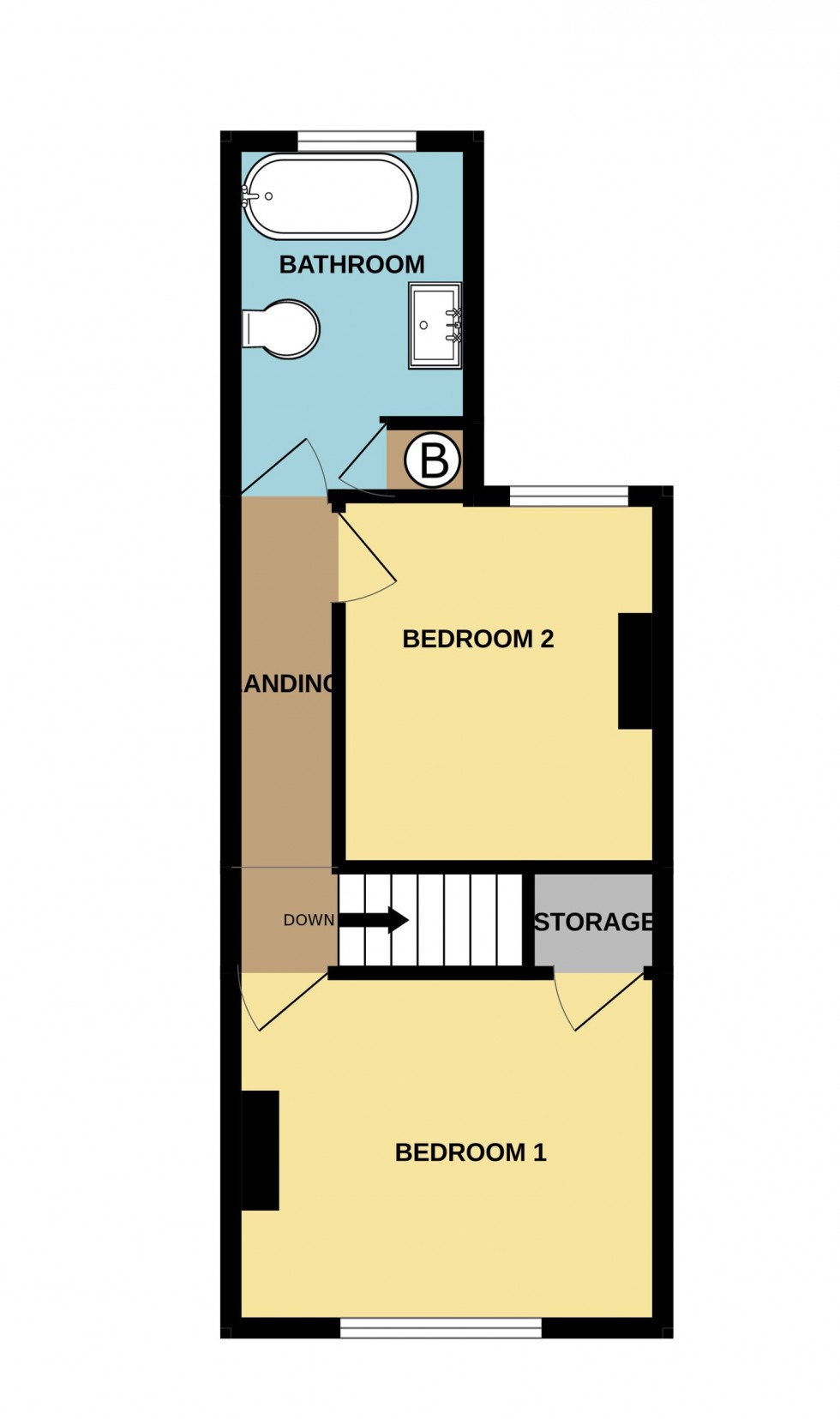 Floorplan for Verandah Cottages, Hartley Wintney