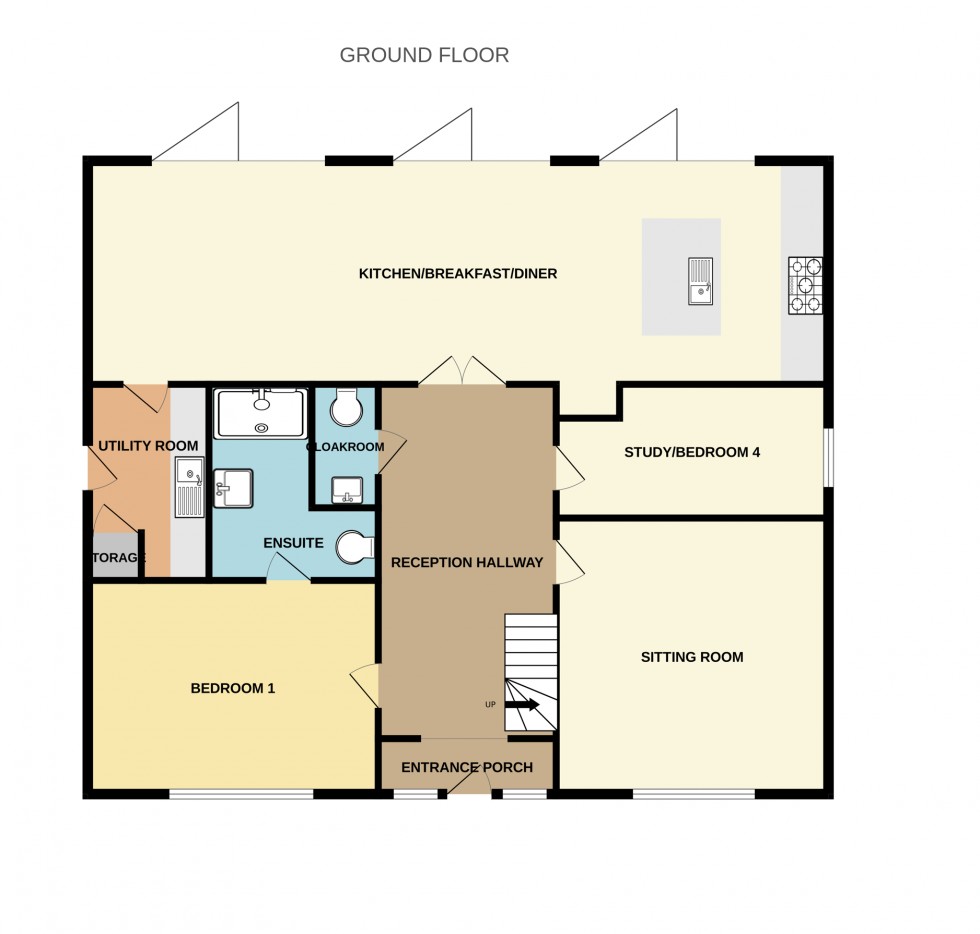 Floorplan for Wedmans Lane, Rotherwick, Hook