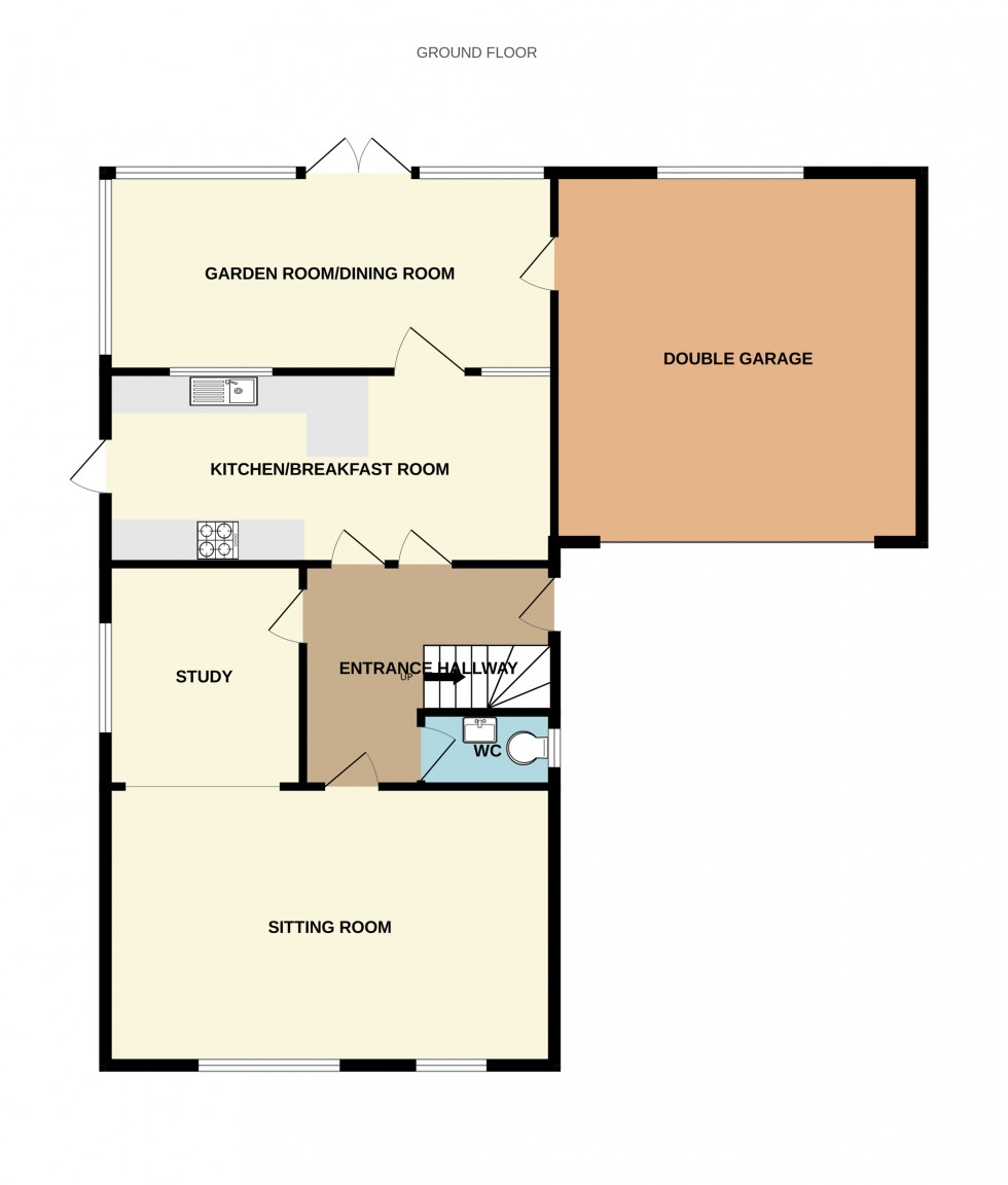 Floorplan for Springfield Avenue, Hartley Wintney