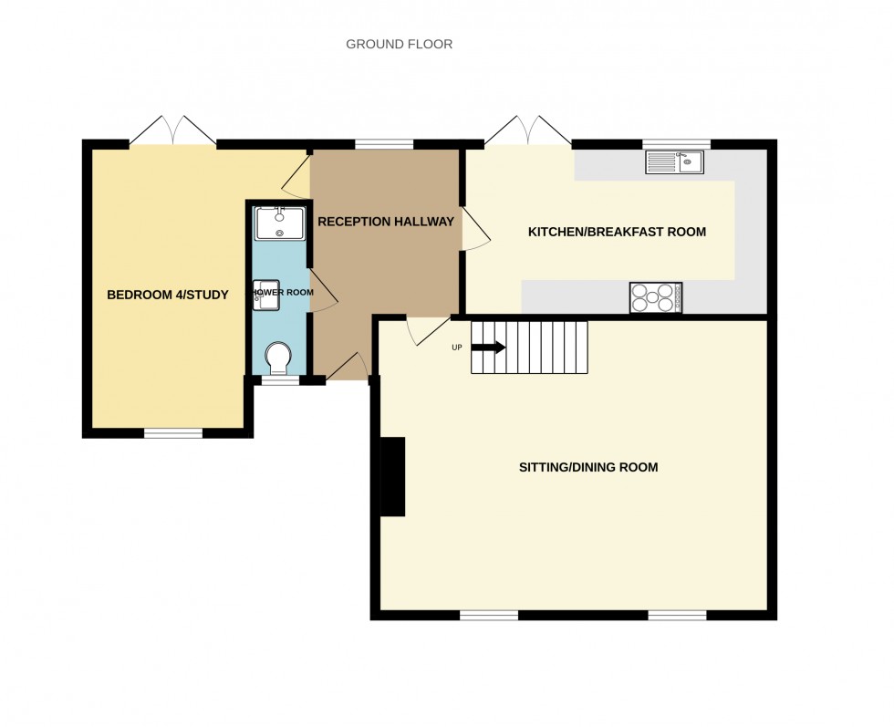 Floorplan for Thackhams Lane, Hartley Wintney