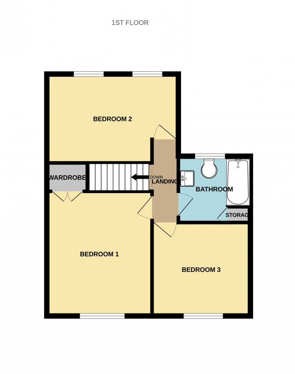 Floorplan for Thackhams Lane, Hartley Wintney