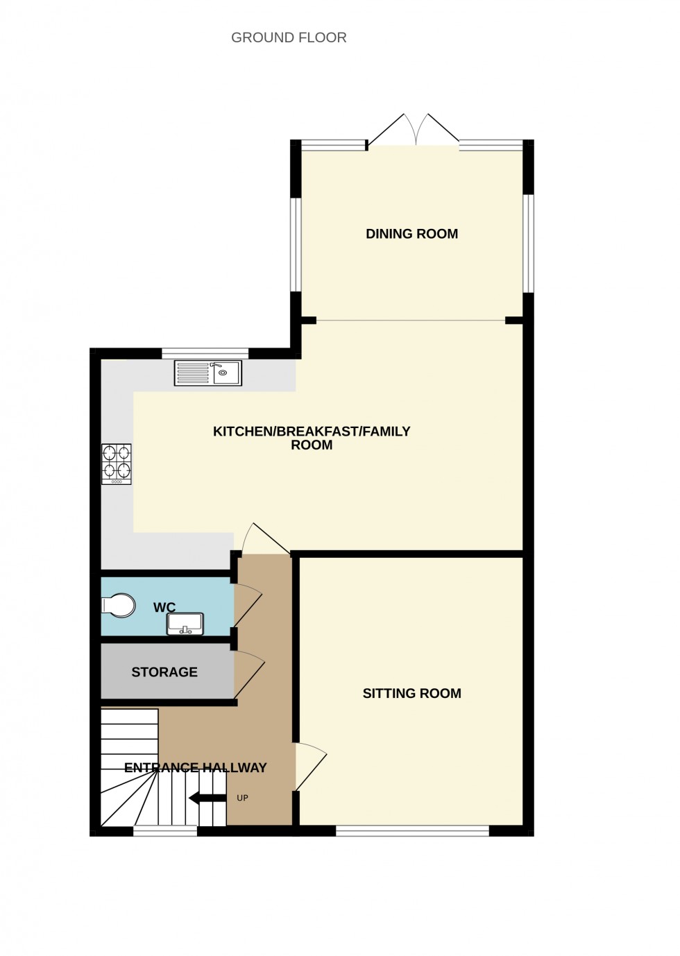 Floorplan for Winchfield Crescent, Old Potbridge Road, Winchfield