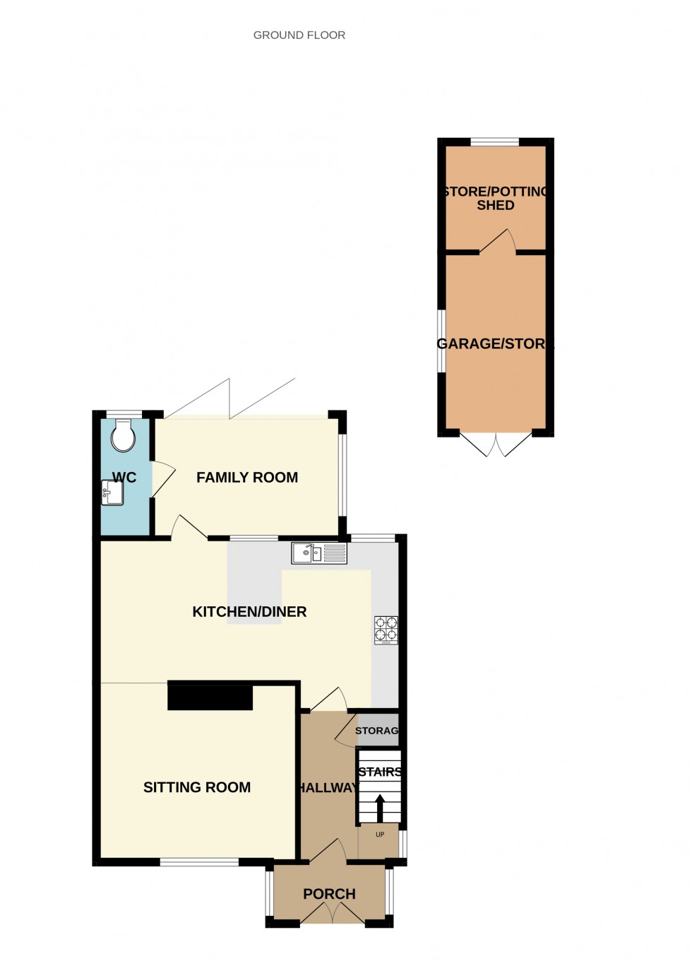 Floorplan for Weir Road, Hartley Wintney