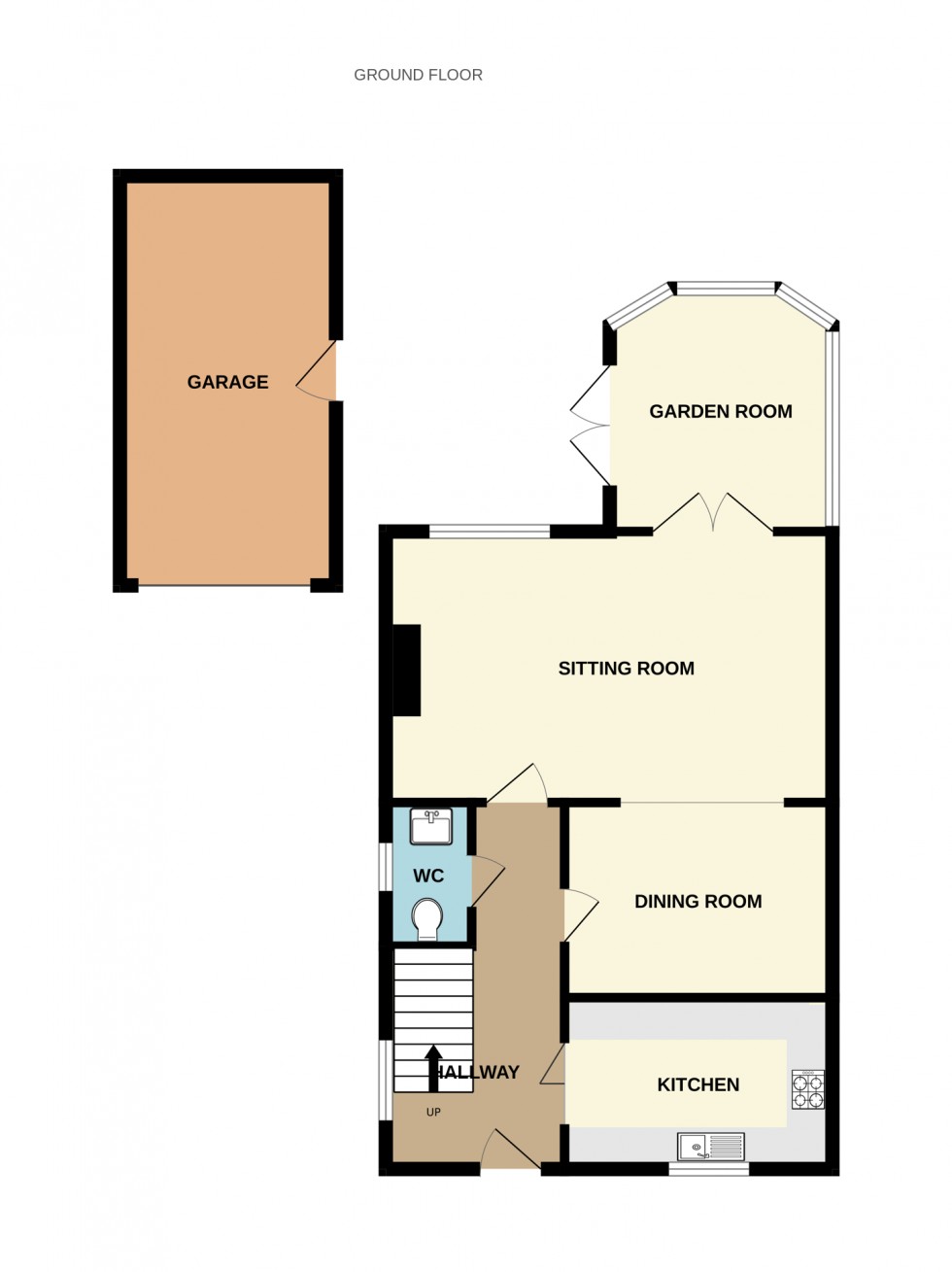 Floorplan for Harebell Close, Hartley Wintney