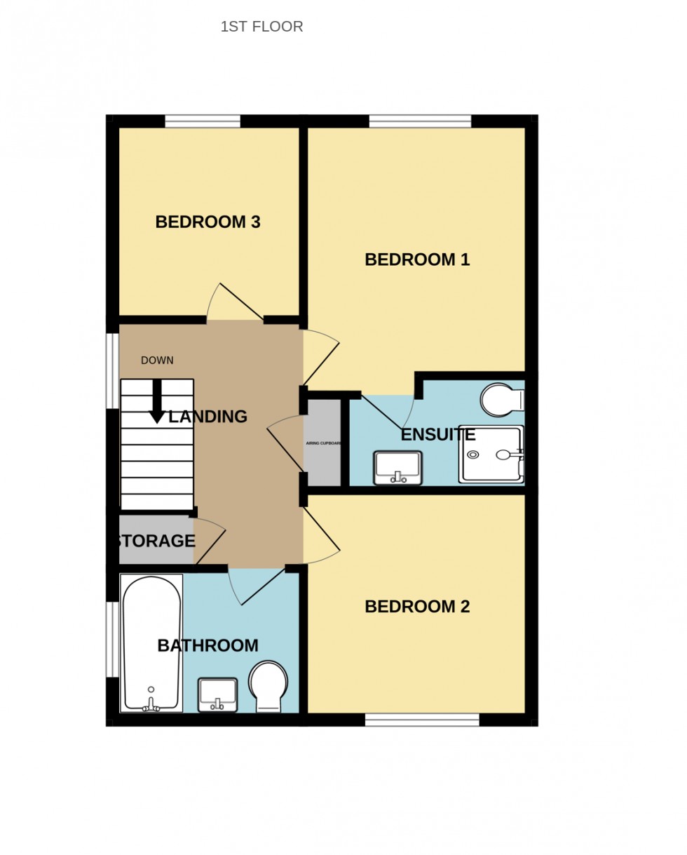 Floorplan for Harebell Close, Hartley Wintney