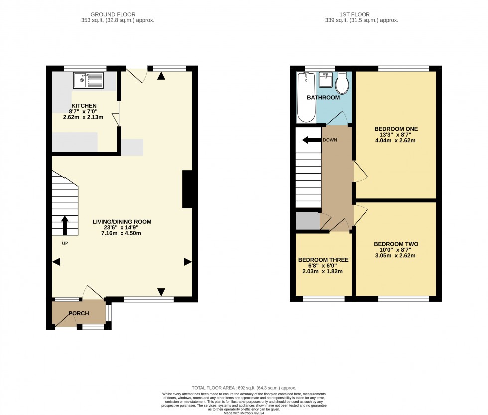 Floorplan for Longcroft Close, Basingstoke