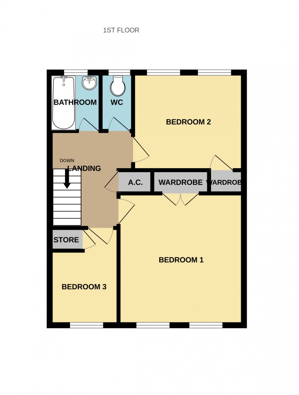 Floorplan for Weatherby Gardens, Hartley Wintney