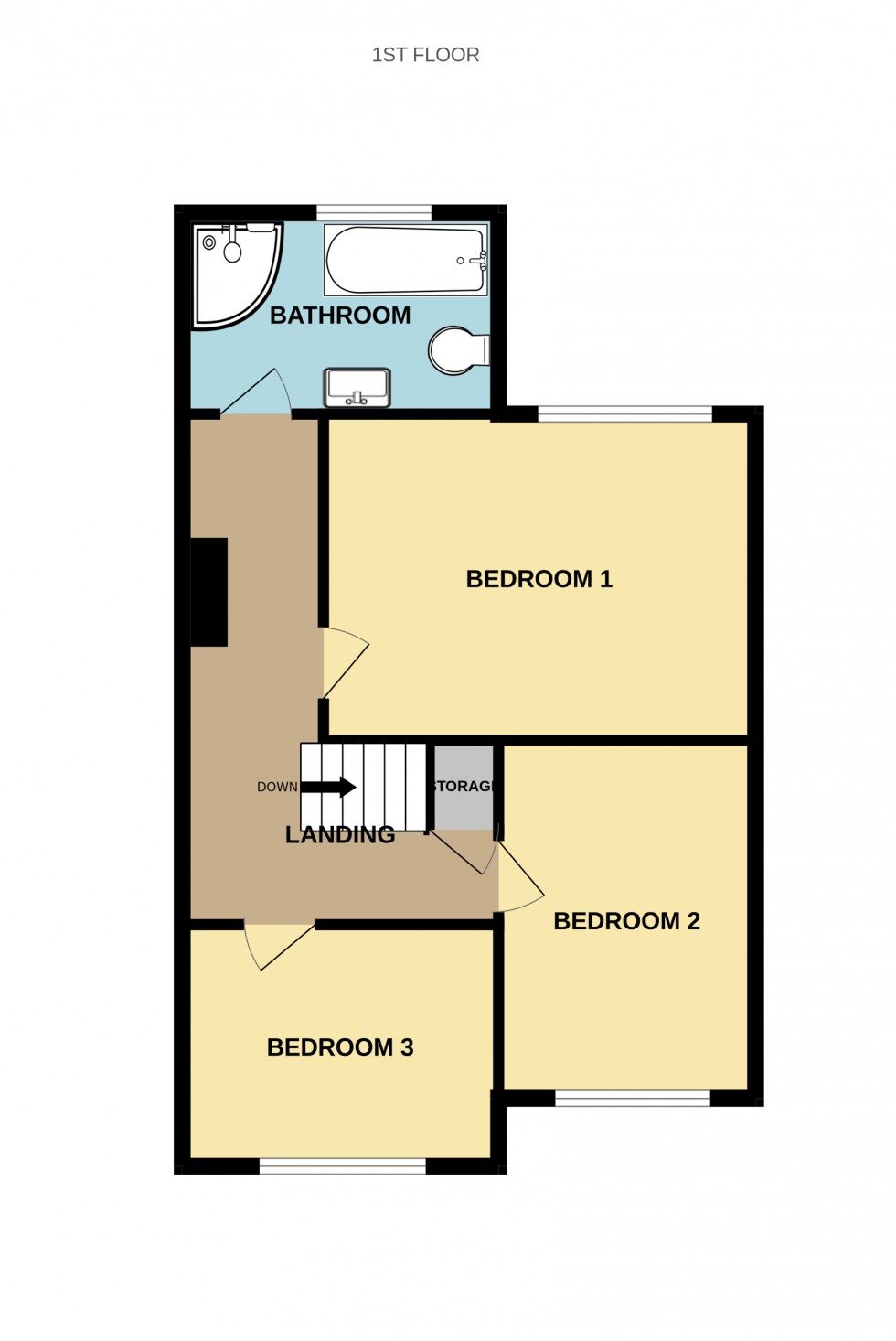 Floorplan for Chequers Lane, Eversley