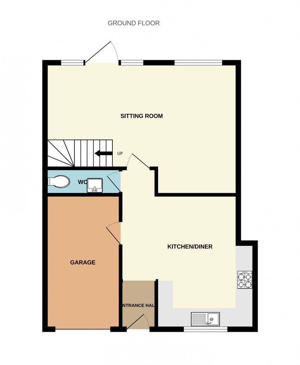 Floorplan for Belgrave Mews, Hartley Wintney