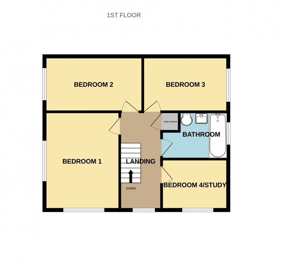 Floorplan for Kiln Gardens, Hartley Wintney