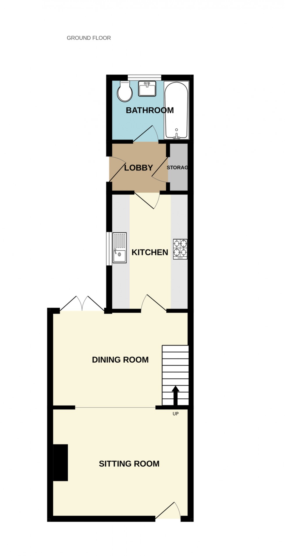 Floorplan for Holmwood Terrace, London Road, Hartley Wintney