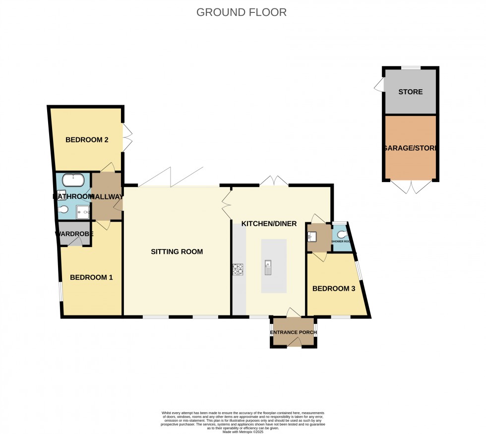 Floorplan for Longwater Lane, Eversley