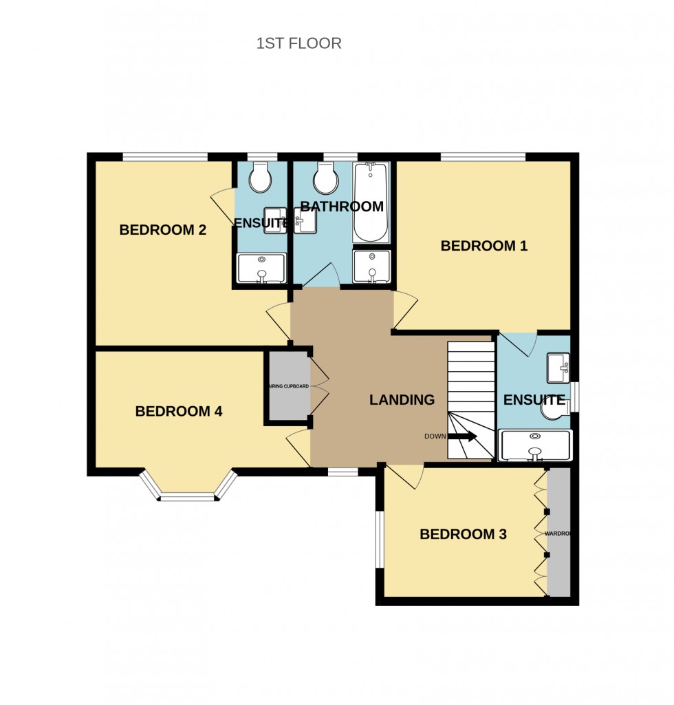 Floorplan for Twynes Meadow, Hook