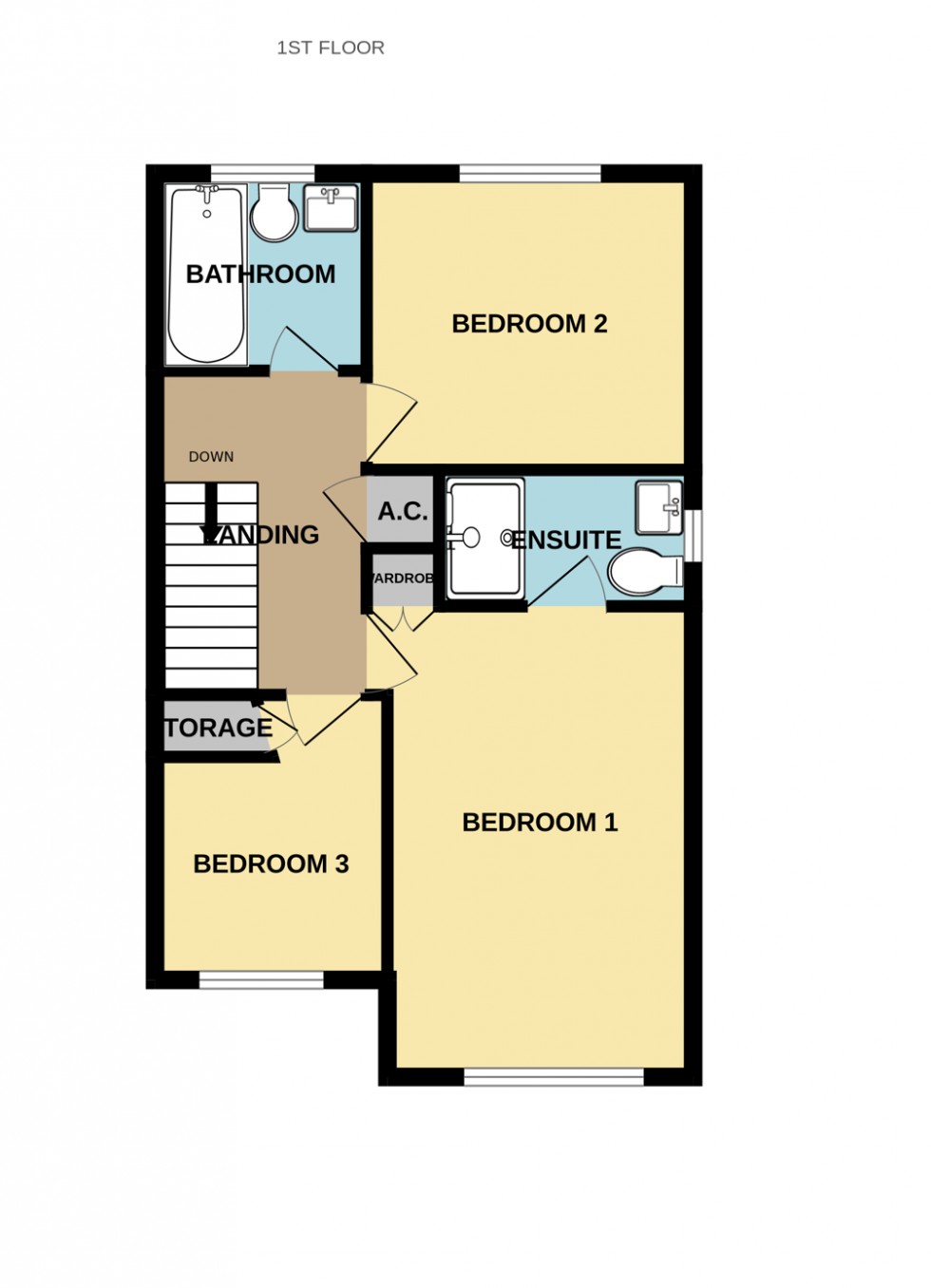 Floorplan for Oldfield View, Hartley Wintney